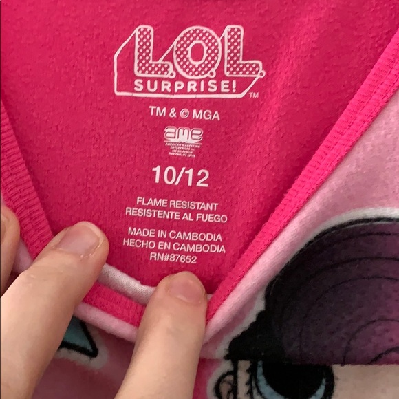 LOL Surprise Girls 2 piece Pajamas Size 10/12 - Picture 2 of 6
